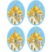 Схема вишивки бісером (хрестиком) Писанки (B399)