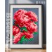 Схема для вишивки бісером (нитками) Букет півоній (B589)