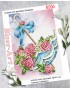 Схема для вишивки бісером (нитками) Парасолька з квітами (B590)