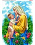 Схема для вишивки бісером Мати і дитя (B625)