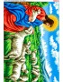 Схема вишивки бісером (хрестиком) Ісус і вівці (B632)