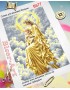 Схема для вишивки бісером (нитками) Мадонна з немовлям в золоті (B677)