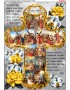 Схема вишивки бісером (хрестиком) Хресна дорога в золоті (B682)