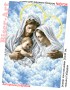 Схема для вишивки бісером (нитками) Святе сімейство в небі (B708)