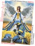 Схема вишивки бісером (нитками) Ангел-охоронець працівника МНС (B721)
