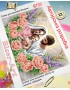 Схема для вишивки бісером (нитками) Святе сімейство в квітах (B733)