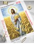 Схема для вишивки бісером (нитками) Ісус у житньому полі (B738)