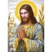 Схема для вишивки бісером (нитками) Ісус (у сріблі і золоті) (B751)