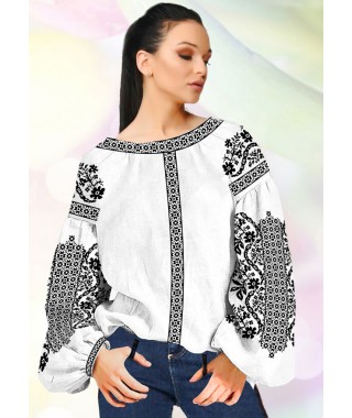 Жіноча сорочка, білий габардин (B93) Жіноча сорочка, білий габардин (B93)