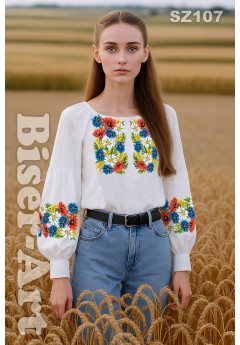 Заготовка вишиванки Жіночої Сорочки для вишивки бісером(вишивки хрестиком) Г (SZ107)