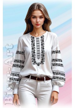 Жіноча сорочка, білий габардин (SZ13)