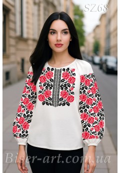 Заготовка вишиванки Жіночої Сорочки для вишивки бісером(вишивки хрестиком) Г (SZ68)